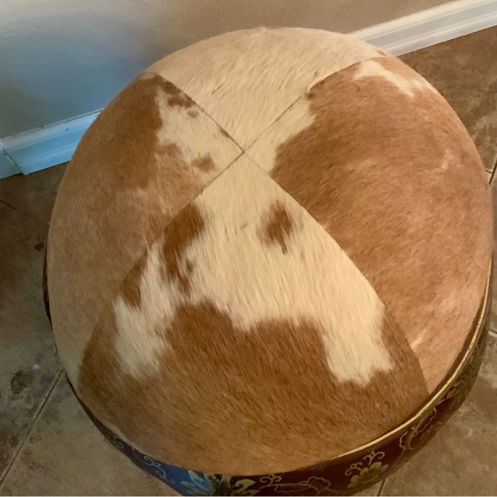 LILLIAN AUGUST….Cowhide large decorative Bowl - Picture 8 of 8